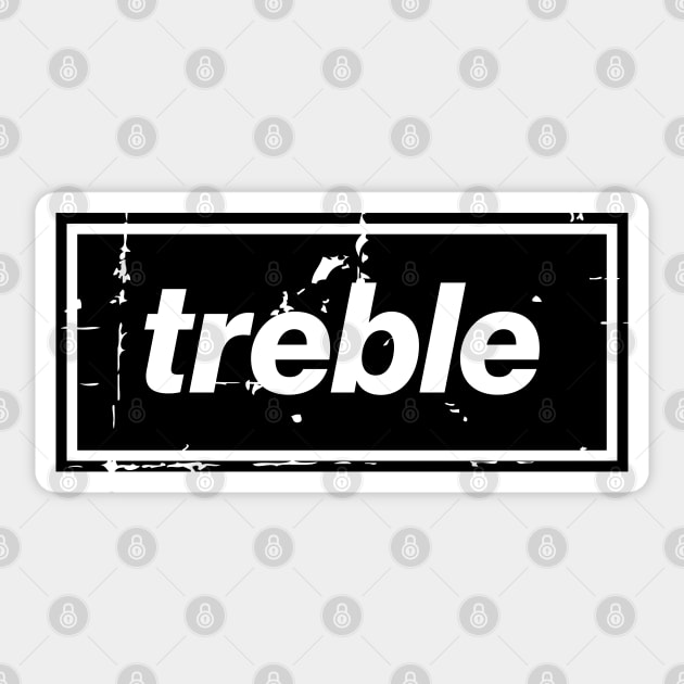 City Treble Football Oasis Indie Music Manchester Black Sticker by Butter Creative